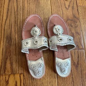 Jack Rogers Gold Sandal